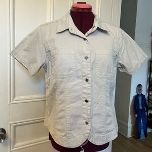 Classic Light Grey Button Up Shirt